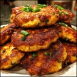Cheesy chicken fritters recipe