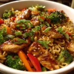 Chicken ramen stir fry recipe