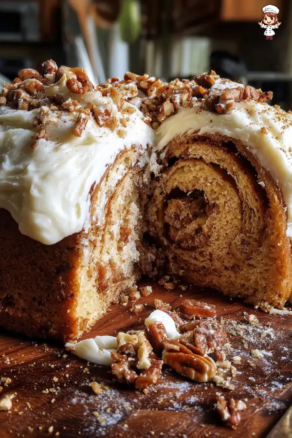 Cinnamon Roll Pumpkin Cake Recipe