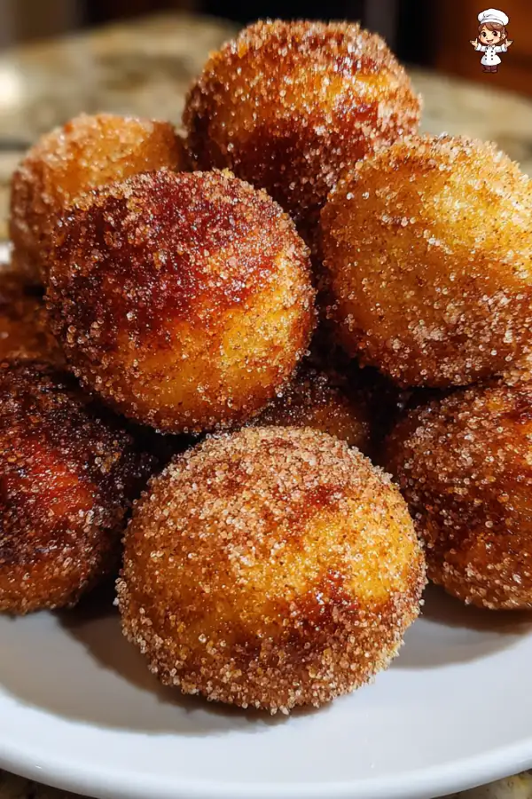 Cinnamon Sugar Apple Cider Donut Holes