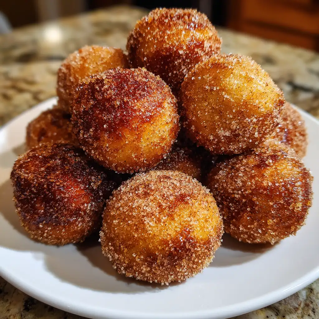 Cinnamon Sugar Apple Cider Donut Holes