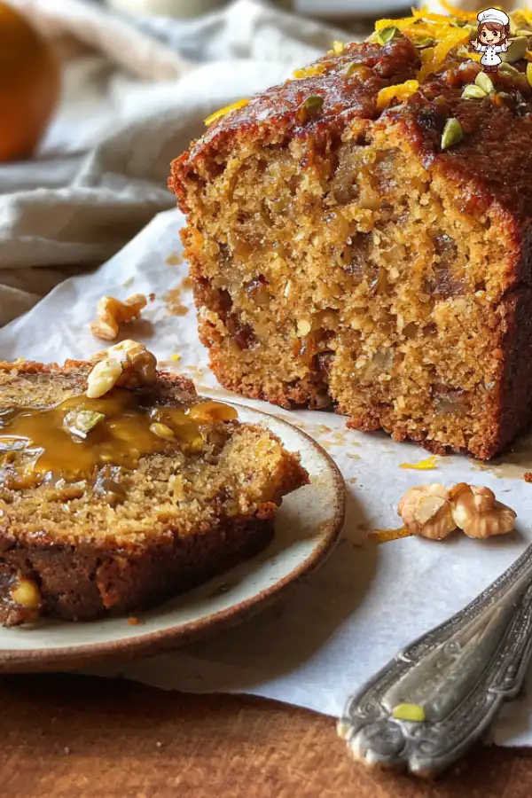 Citrus Cardamom Date Loaf with Walnuts