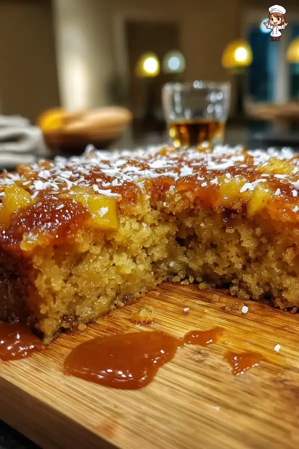 Coconut Pineapple Rum Pudding