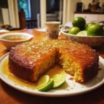 Coconut Semolina Cake with Yogurt and Lime