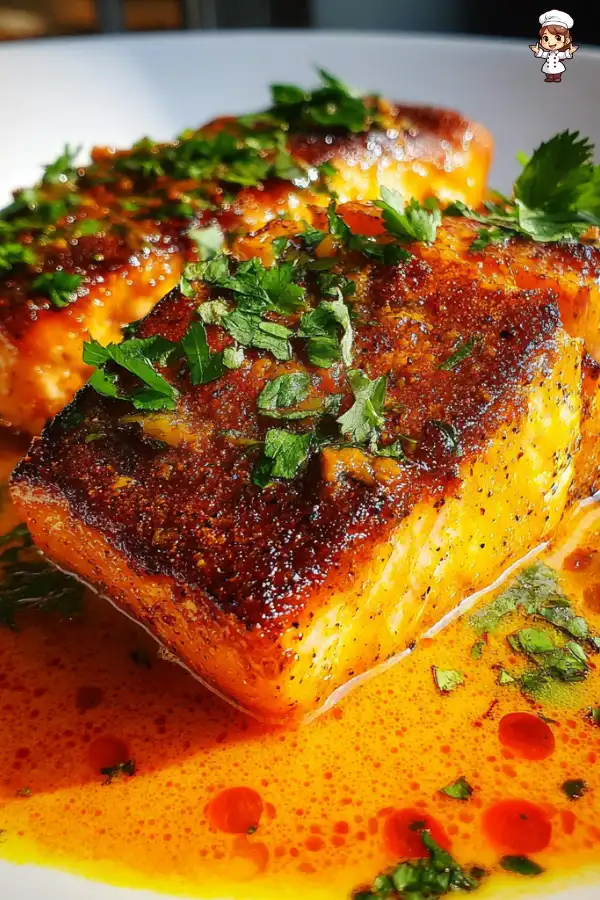 Coconut curry salmon with garlic butter recipe delights!