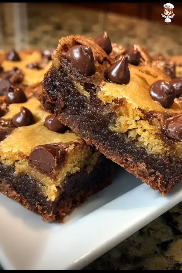 Cookie dough brownies recipe
