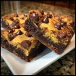 Cookie dough brownies recipe