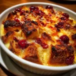 Cranberry Orange Bread Pudding Recipe