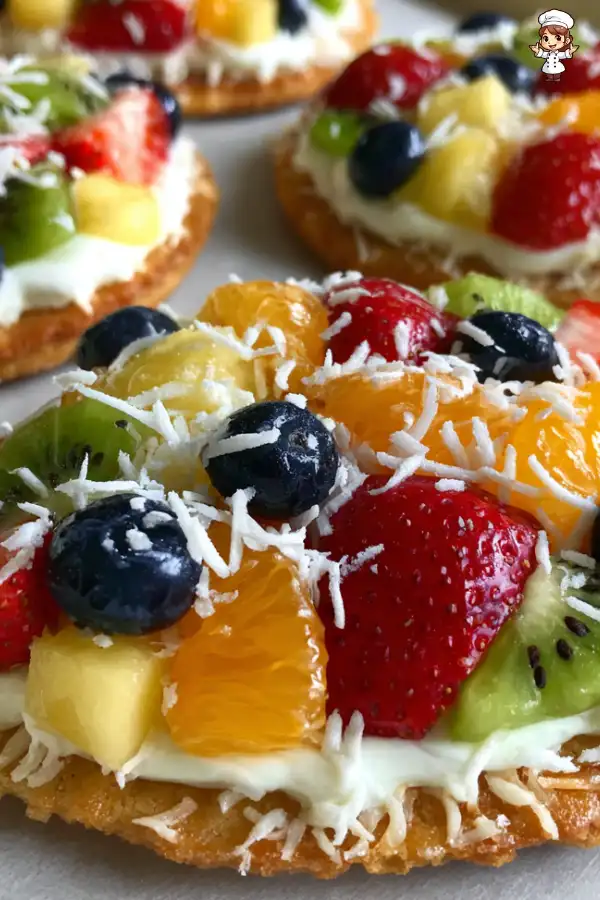 Easter egg fruit pizzas are the perfect spring dessert!