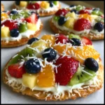 Easter egg fruit pizzas are the perfect spring dessert!