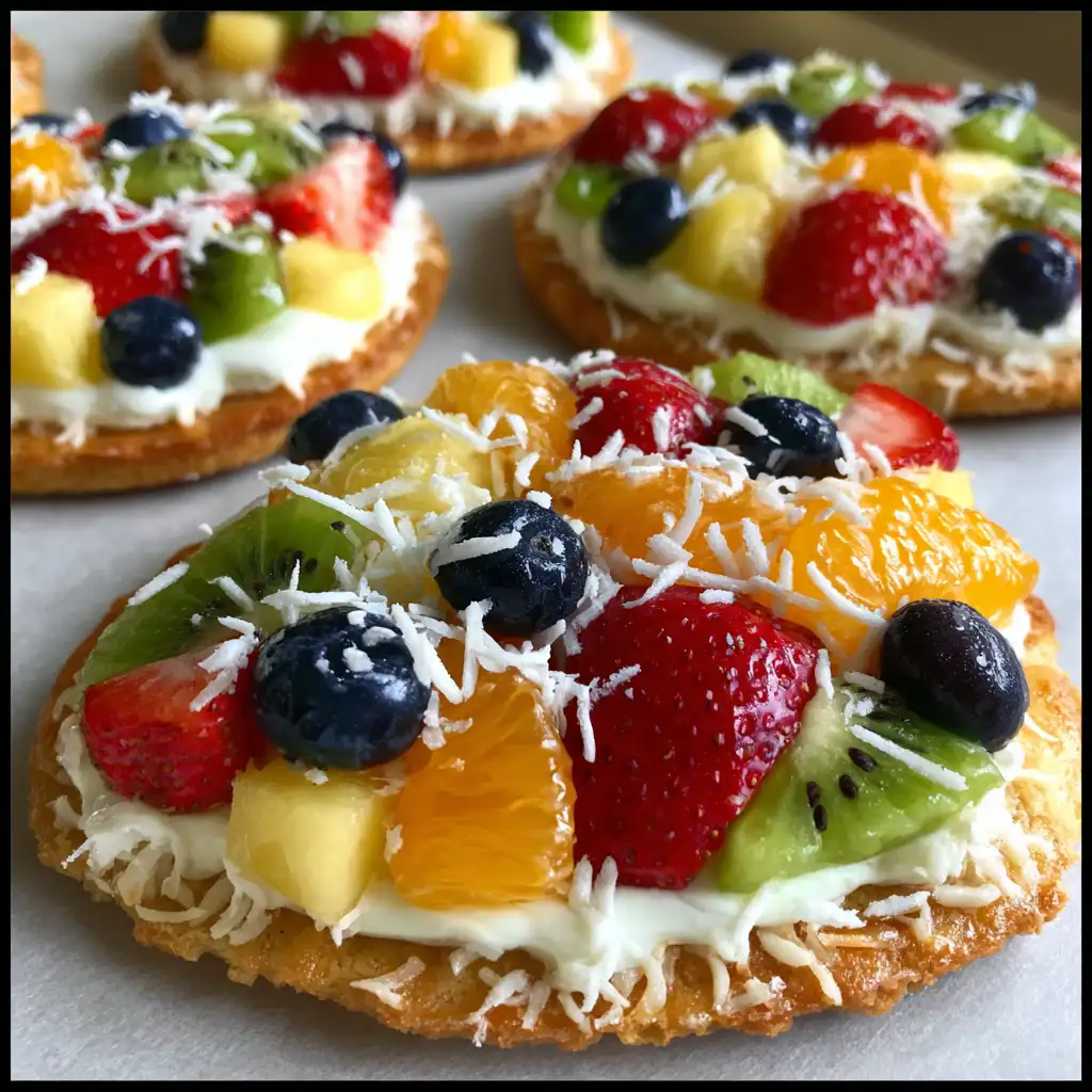 Easter egg fruit pizzas are the perfect spring dessert!