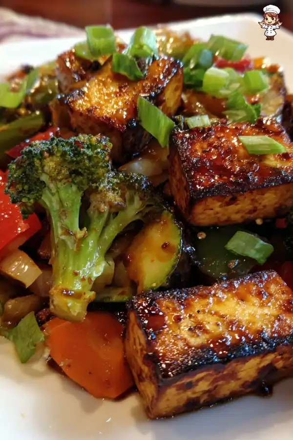 Easy vegetable tofu stir fry is a quick delight!