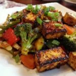 Easy vegetable tofu stir fry is a quick delight!