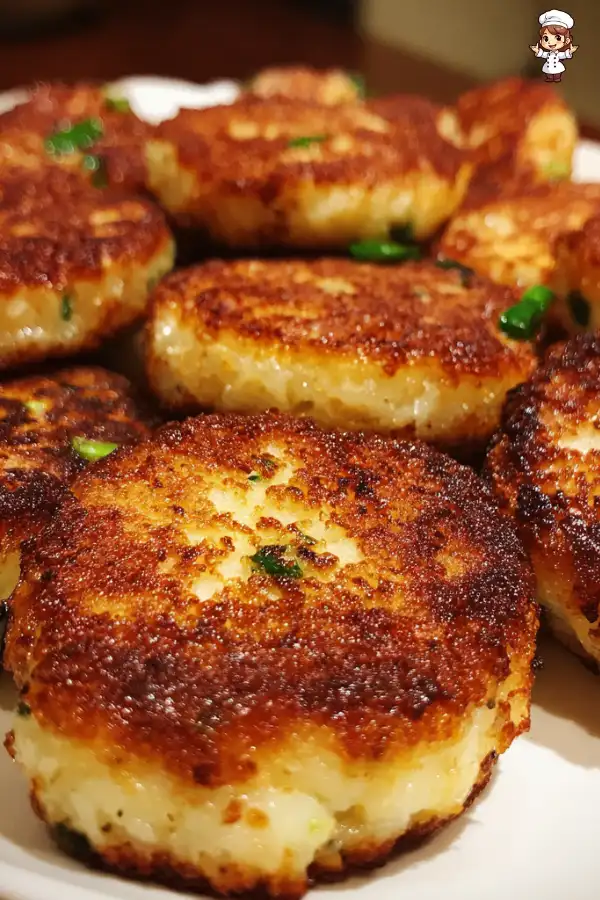 Fried mashed potato patties recipe