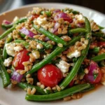 Green bean farro picnic salad is a must-try delight!