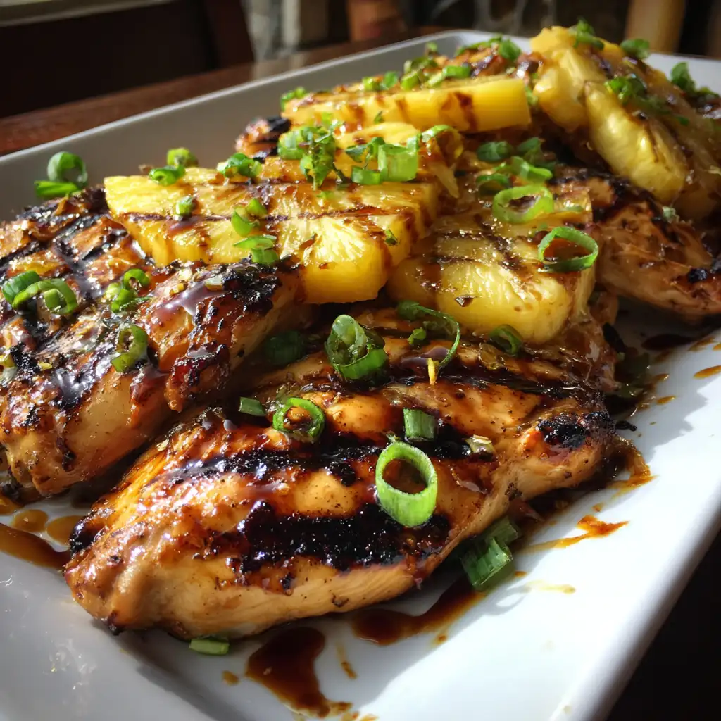Grilled Aloha Chicken and Pineapple Recipe