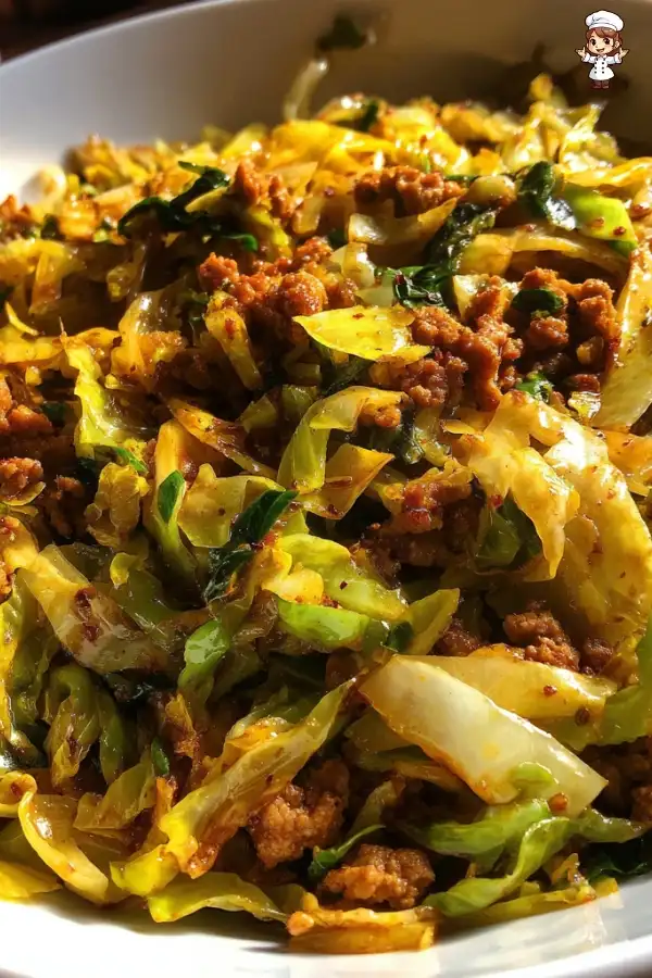 Ground turkey and cabbage skillet