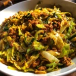 Ground turkey and cabbage skillet