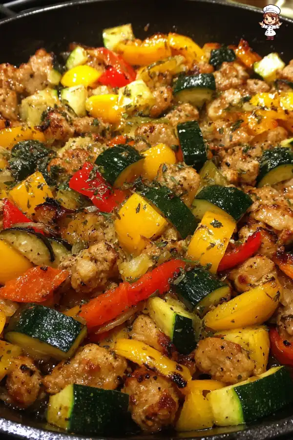 Ground turkey and zucchini skillet is a must-try dish!