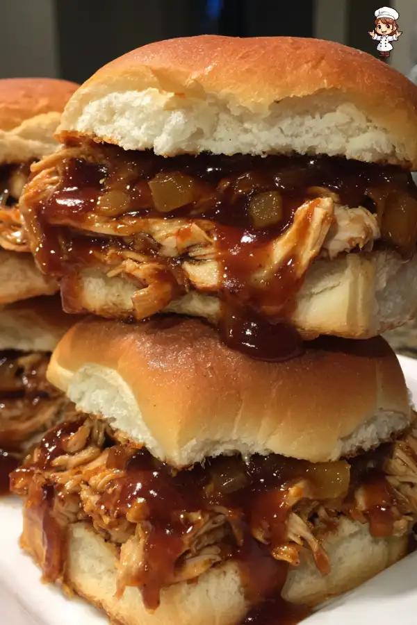 Hawaiian chicken sandwiches in a crock pot are irresistible!