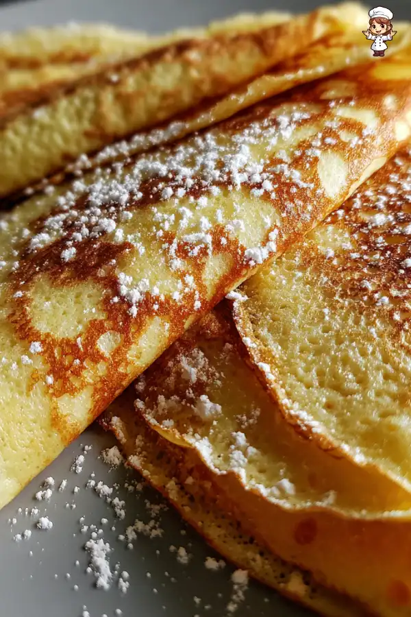 Homemade crepes recipe