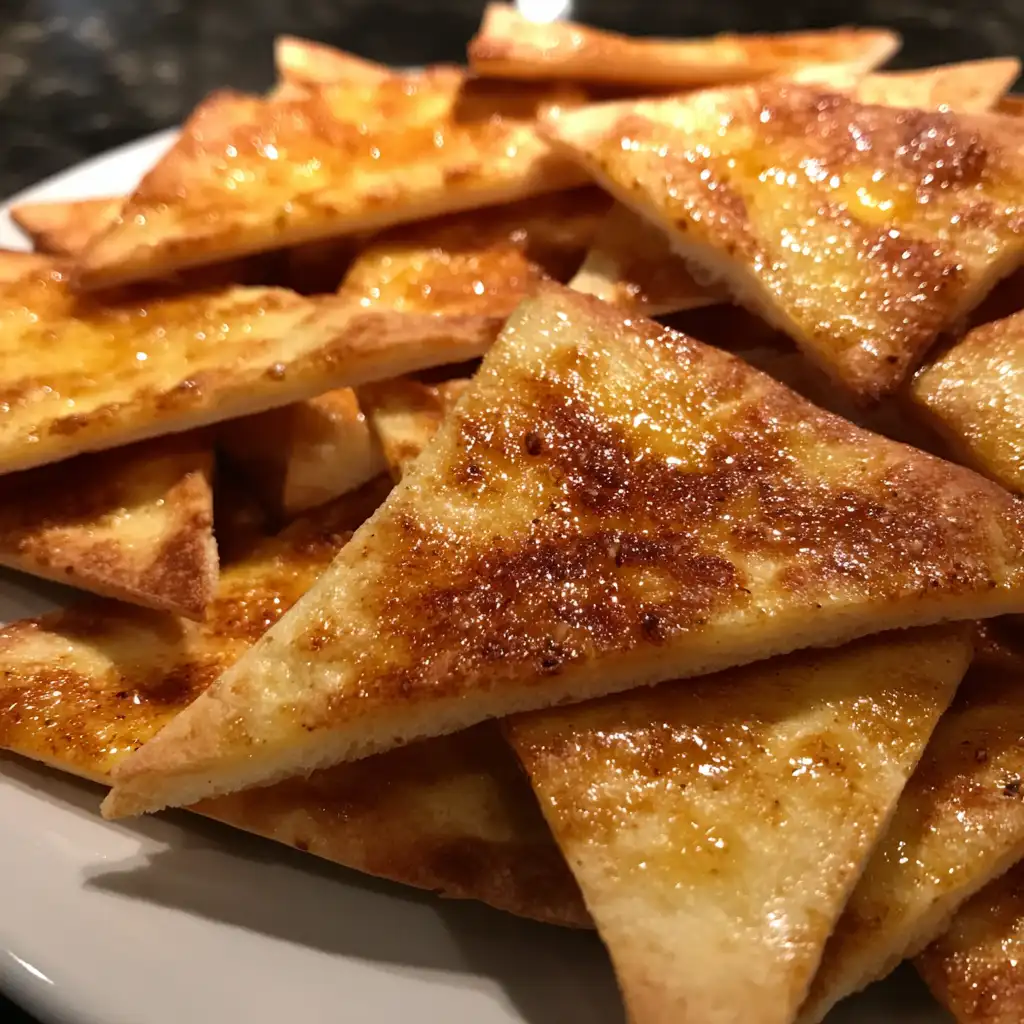 Homemade pita chips are the perfect healthy snack!