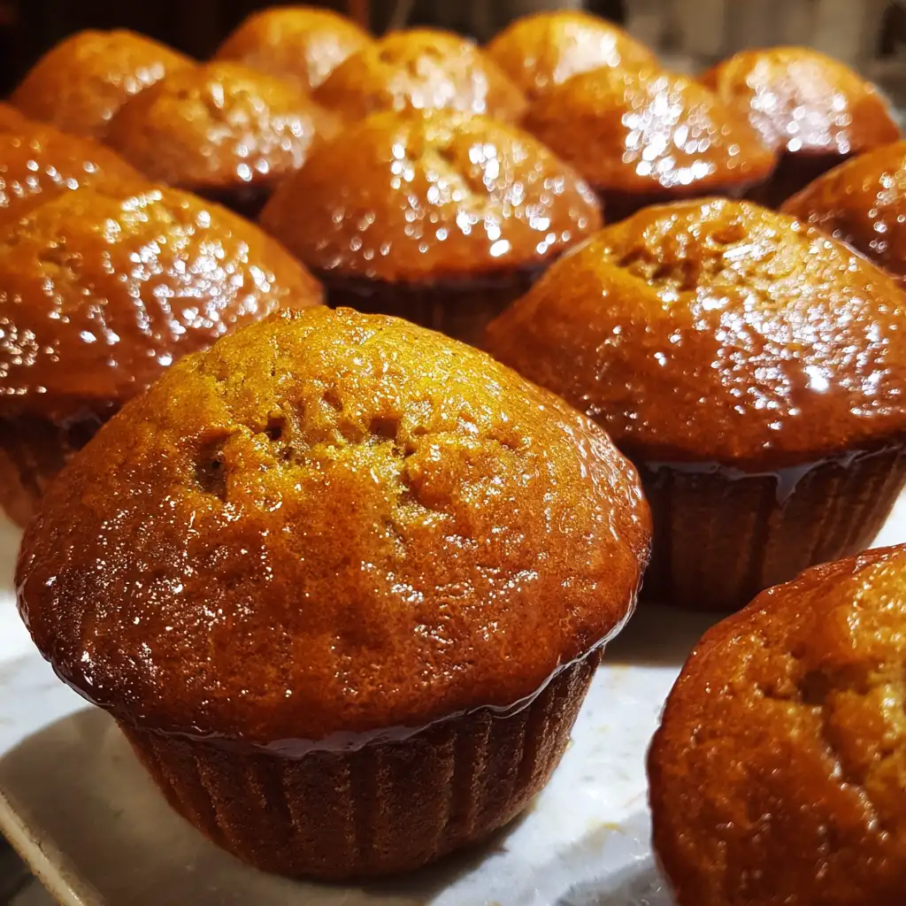 Maple Glazed Pumpkin Muffins