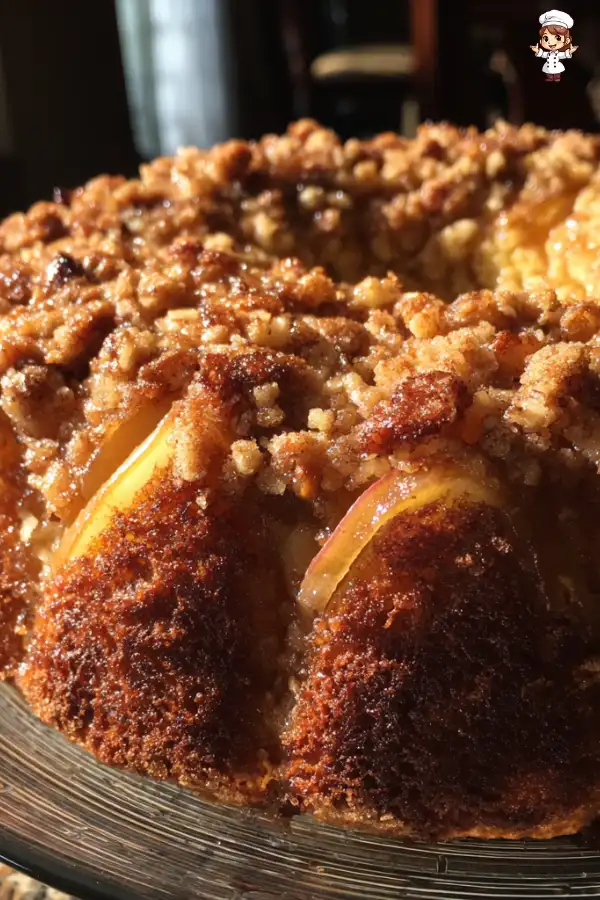 Maple Pear Cake with Streusel Topping