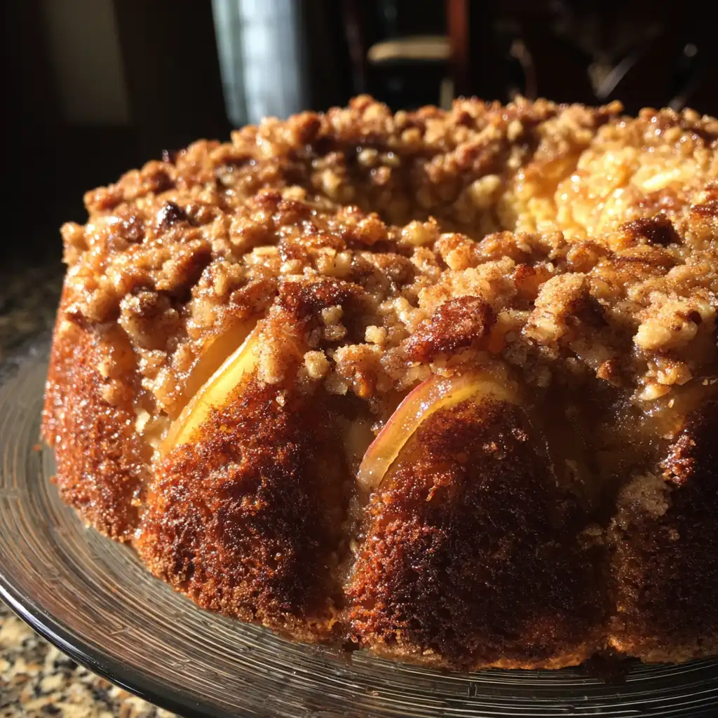Maple Pear Cake with Streusel Topping