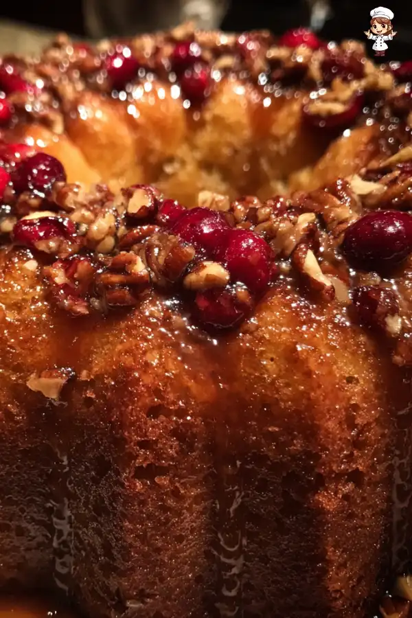 Maple Pecan Cranberry Cake