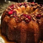 Maple Pecan Cranberry Cake