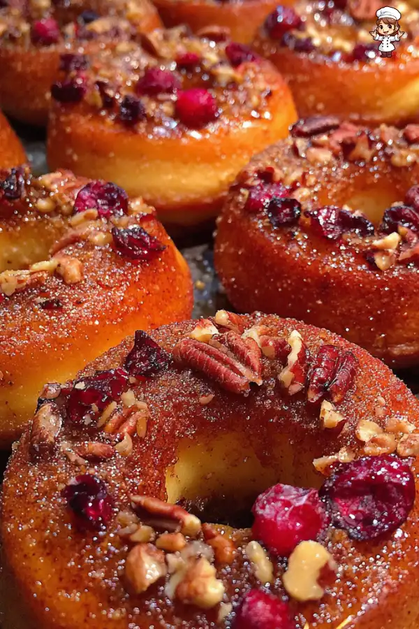 Maple Pecan Cranberry Donuts are a must-try delight!