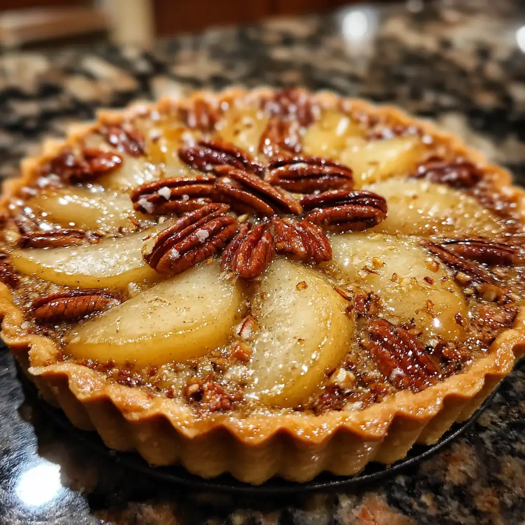 Maple Pecan Pear Tart