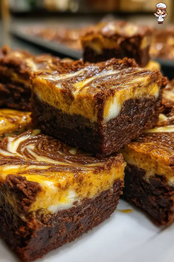 Maple Pumpkin Cheesecake Brownies