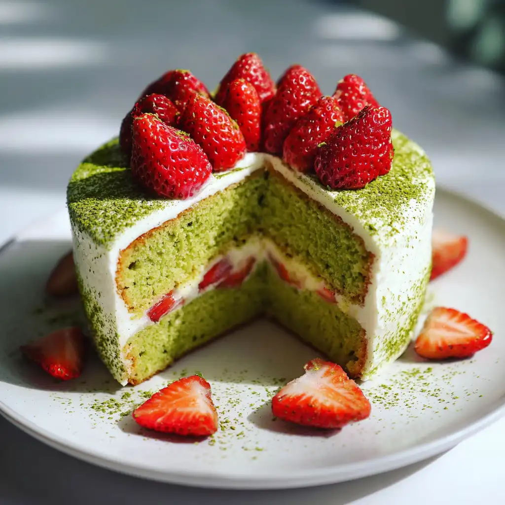Matcha Strawberry Cake Recipe A Delightful Treat Awaits!