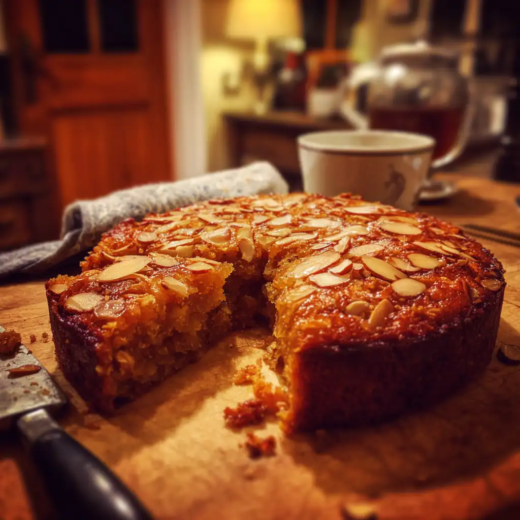 Moroccan Orange & Date Cake with Almond Topping delights!