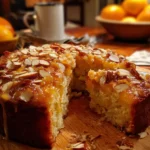 Orange Honey Date Cake with Almond Topping delights all!
