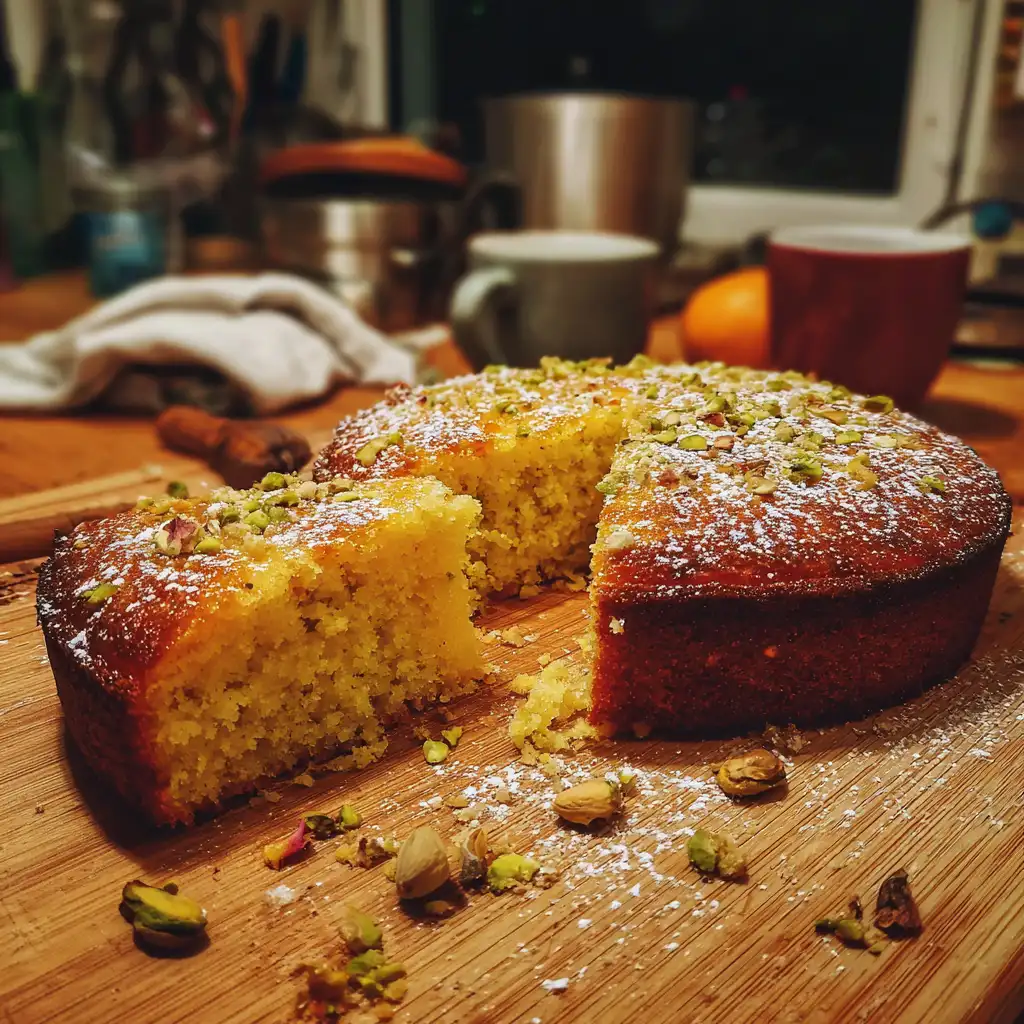 Orange Rose Pistachio Semolina Cake is a must-try!