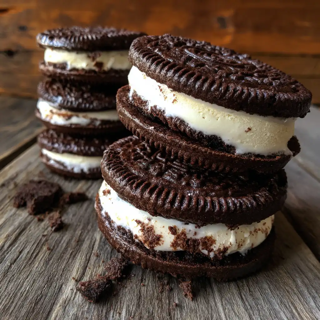 Oreo ice cream sandwiches are the ultimate summer treat!