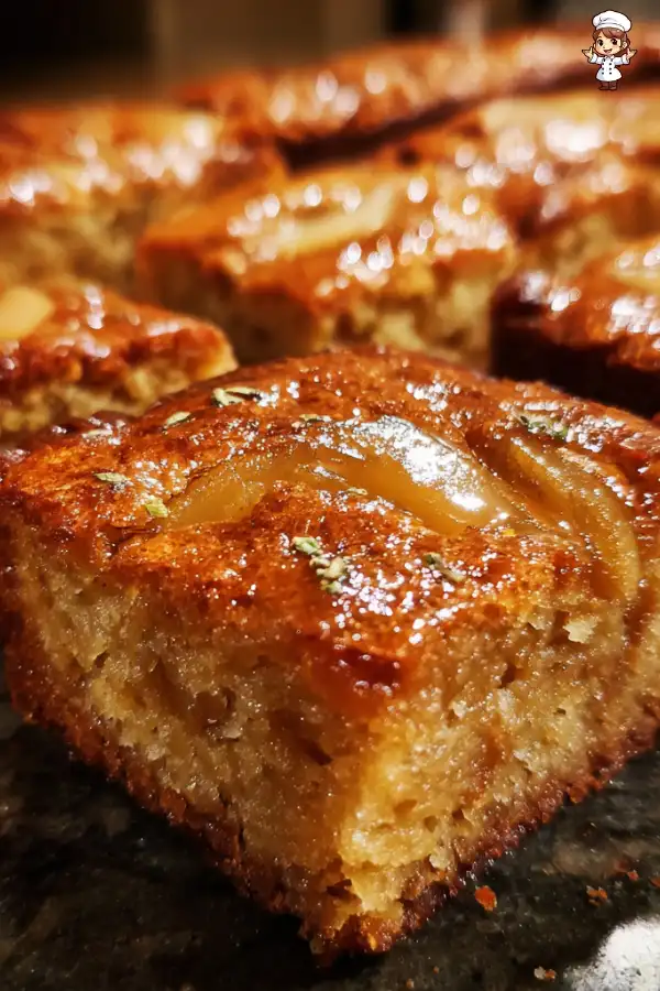 Pear Cardamom Blondies