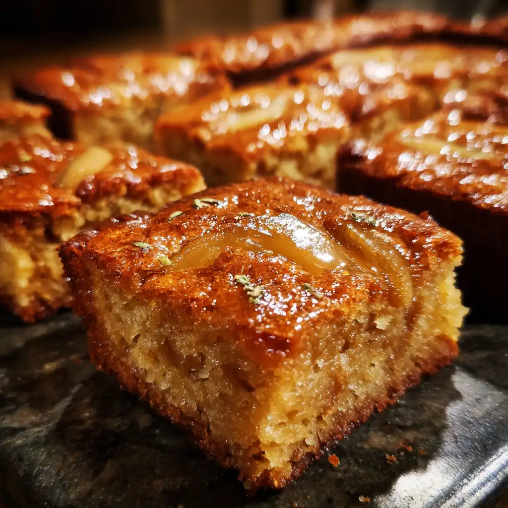 Pear Cardamom Blondies