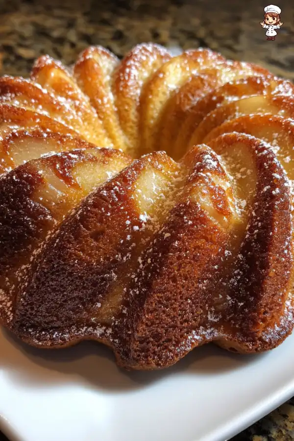 Pear Cardamom Bundt Cake