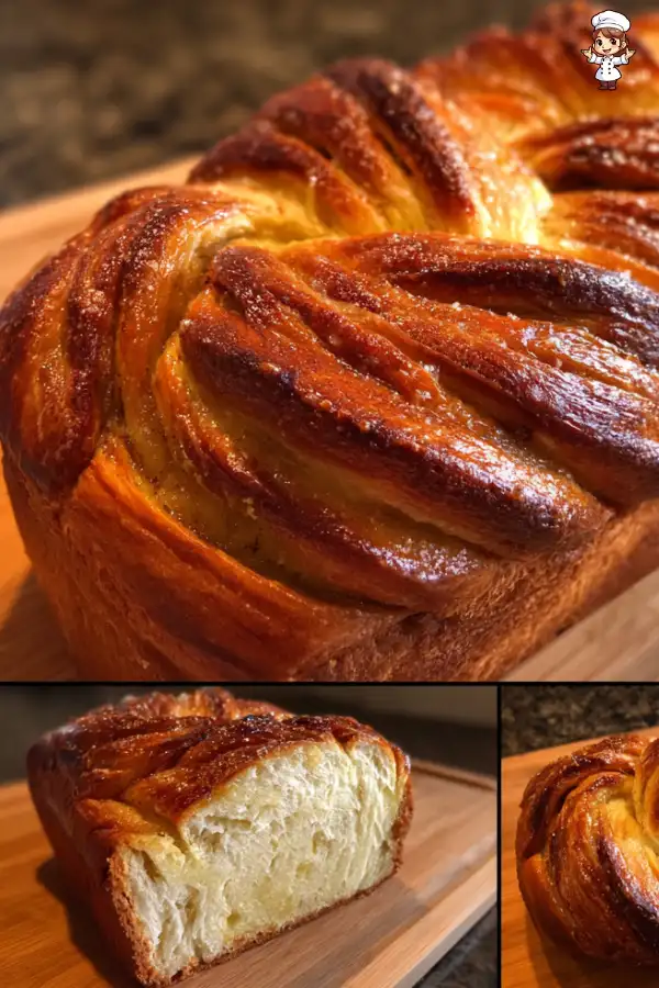 Pear Cardamom Swirl Bread