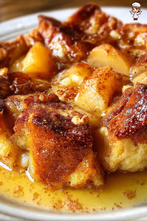Pear Cinnamon Bread Pudding