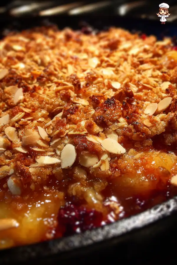 Pear Cranberry Crisp with Almond Topping