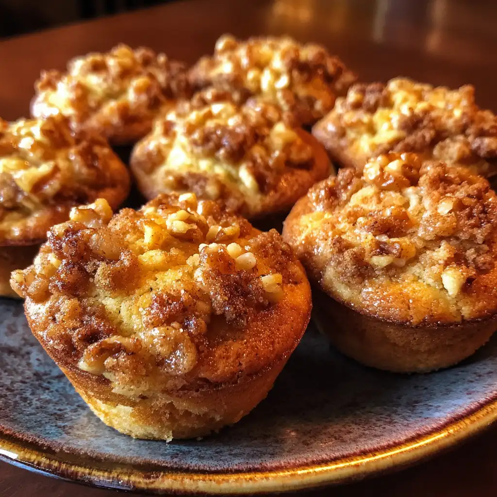 Pear Walnut Streusel Muffins