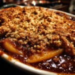 Pear and Gingerbread Crumble