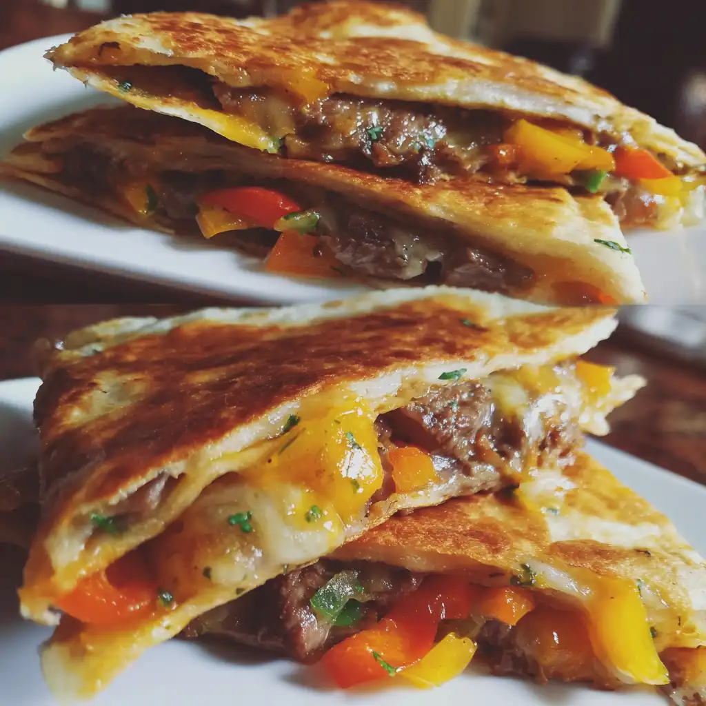 Philly cheesesteak quesadilla recipe
