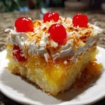 Pina Colada Poke Cake
