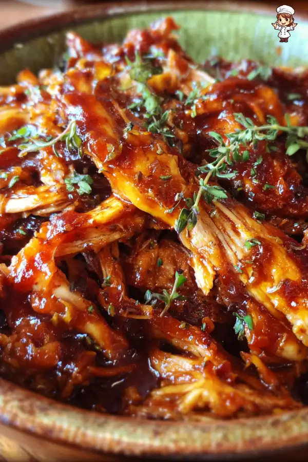 Pulled BBQ chicken recipe for crock pot